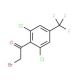 2-Bromo-2′,6′-dichloro-4′-(trifluoromethyl)-acetophenone (CAS 175205-89-7) - chemical structure image
