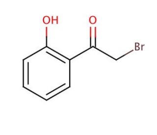 2-Bromo-2&prime;-hydroxyacetophenone (CAS 2491-36-3) - chemical structure image