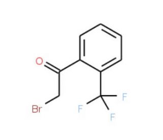 2-Bromo-2&prime;-(trifluoromethyl)acetophenone (CAS 54109-16-9) - chemical structure image