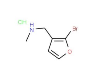 2-Bromo-3-[(methylamino)methyl]furan hydrochloride (CAS 926921-76-8) - chemical structure image
