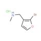 2-Bromo-3-[(methylamino)methyl]furan hydrochloride (CAS 926921-76-8) - chemical structure image
