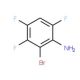2-Bromo-3,4,6-trifluoroaniline (CAS 1481-21-6) - chemical structure image
