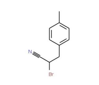2-bromo-3-(4-methylphenyl)propanenitrile (CAS 62448-29-7) - chemical structure image
