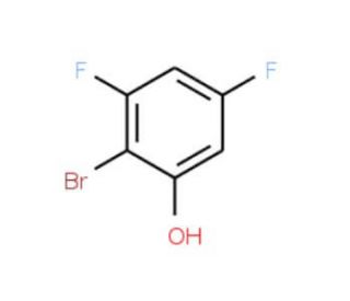 2-Bromo-3,5-difluorophenol (CAS 325486-43-9) - chemical structure image