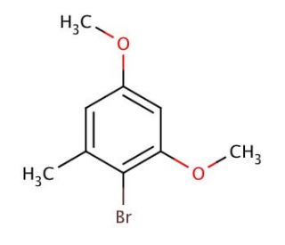 2-Bromo-3,5-dimethoxytoluene (CAS 13321-73-8) - chemical structure image