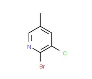 2-Bromo-3-chloro-5-methylpyridine (CAS 65550-81-4) - chemical structure image
