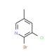 2-Bromo-3-chloro-5-methylpyridine (CAS 65550-81-4) - chemical structure image