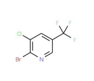 2-Bromo-3-chloro-5-(trifluoromethyl)pyridine (CAS 75806-84-7) - chemical structure image