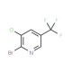 2-Bromo-3-chloro-5-(trifluoromethyl)pyridine (CAS 75806-84-7) - chemical structure image