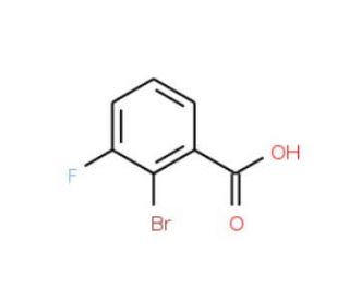2-Bromo-3-fluorobenzoic acid (CAS 132715-69-6) - chemical structure image