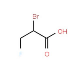 2-Bromo-3-fluoropropionic acid (CAS 16652-36-1) - chemical structure image