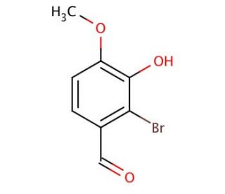 2-Bromo-3-hydroxy-4-methoxybenzaldehyde (CAS 2973-58-2) - chemical structure image