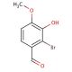 2-Bromo-3-hydroxy-4-methoxybenzaldehyde (CAS 2973-58-2) - chemical structure image