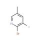 2-Bromo-3-iodo-5-methylpyridine (CAS 65550-82-5) - chemical structure image