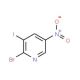 2-Bromo-3-iodo-5-nitropyridine (CAS 25391-61-1) - chemical structure image
