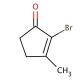 2-Bromo-3-methyl-2-cyclopenten-1-one (CAS 80963-36-6) - chemical structure image