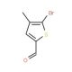 2-Bromo-3-methyl-5-formylthiophene (CAS 189331-47-3) - chemical structure image