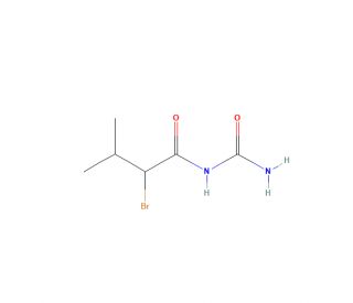 2-Bromo-3-methylbutyrylurea (CAS 496-67-3) - chemical structure image
