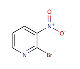 2-Bromo-3-nitropyridine (CAS 19755-53-4) - chemical structure image