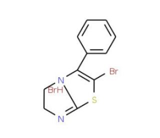 2-Bromo-3-phenyl-5,6-dihydroimidazo-[2,1-b][1,3]thiazole hydrobromide - chemical structure image