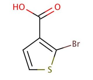 2-Bromo-3-thiophenecarboxylic acid (CAS 24287-95-4) - chemical structure image