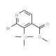 2-Bromo-3-trimethylsilanyl-isonicotinic acidmethyl ester (CAS 848243-28-7) - chemical structure image