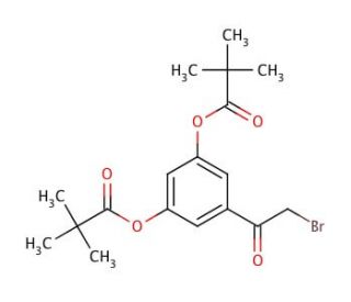 2-Bromo-3&prime;,5&prime;-dipivaloxyacetophenone (CAS 52223-86-6) - chemical structure image