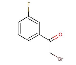 2-Bromo-3&prime;-fluoroacetophenone (CAS 53631-18-8) - chemical structure image