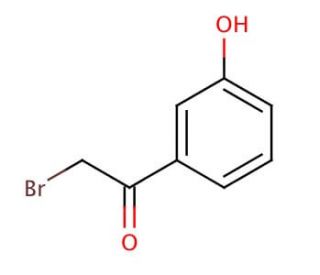 2-Bromo-3&prime;-hydroxyacetophenone (CAS 2491-37-4) - chemical structure image