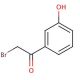 2-Bromo-3′-hydroxyacetophenone (CAS 2491-37-4) - chemical structure image