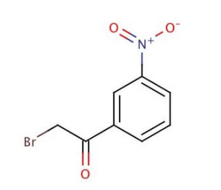 2-Bromo-3&prime;-nitroacetophenone (CAS 2227-64-7) - chemical structure image