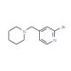 2-Bromo-4-(1-piperidinylmethyl)pyridine (CAS 88046-02-0) - chemical structure image