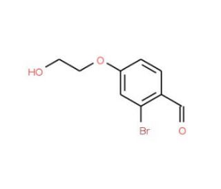 2-bromo-4-(2-hydroxyethoxy)benzaldehyde - chemical structure image