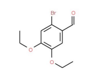 2-bromo-4,5-diethoxybenzaldehyde (CAS 91335-51-2) - chemical structure image