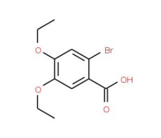 2-Bromo-4,5-diethoxybenzoic acid - chemical structure image