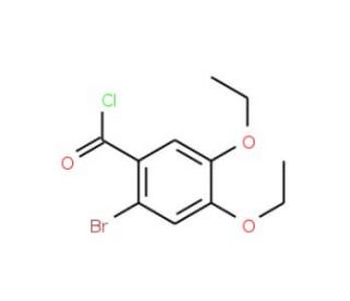 2-bromo-4,5-diethoxybenzoyl chloride - chemical structure image