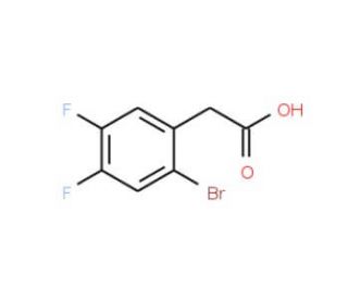 2-Bromo-4,5-difluorophenylacetic acid (CAS 883502-07-6) - chemical structure image