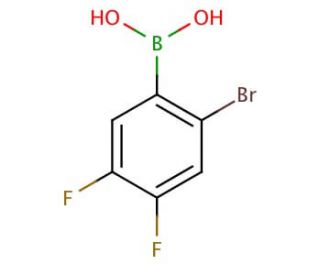 2-Bromo-4,5-difluorophenylboronic acid (CAS 849062-34-6) - chemical structure image