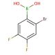 2-Bromo-4,5-difluorophenylboronic acid (CAS 849062-34-6) - chemical structure image
