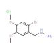 (2-bromo-4,5-dimethoxybenzyl)hydrazine hydrochloride (CAS 887596-58-9) - chemical structure image