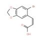 2-Bromo-4,5-methylenedioxycinnamic acid (CAS 27452-00-2) - chemical structure image