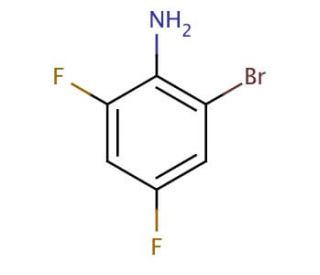 2-Bromo-4,6-difluoroaniline (CAS 444-14-4) - chemical structure image