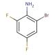 2-Bromo-4,6-difluoroaniline (CAS 444-14-4) - chemical structure image