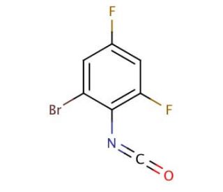 2-Bromo-4,6-difluorophenyl isocyanate (CAS 190774-48-2) - chemical structure image