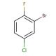 2-Bromo-4-chloro-1-fluorobenzene (CAS 1996-30-1) - chemical structure image