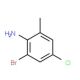 2-Bromo-4-chloro-6-methylaniline (CAS 146948-68-7) - chemical structure image