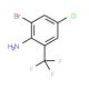2-Bromo-4-chloro-6-(trifluoromethyl)aniline (CAS 912617-74-4) - chemical structure image