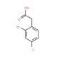 2-Bromo-4-chlorophenylacetic acid (CAS 52864-56-9) - chemical structure image