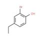 2-Bromo-4-ethylphenol (CAS 64080-15-5) - chemical structure image