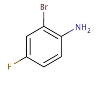 2-Bromo-4-fluoroaniline (CAS 1003-98-1) - chemical structure image